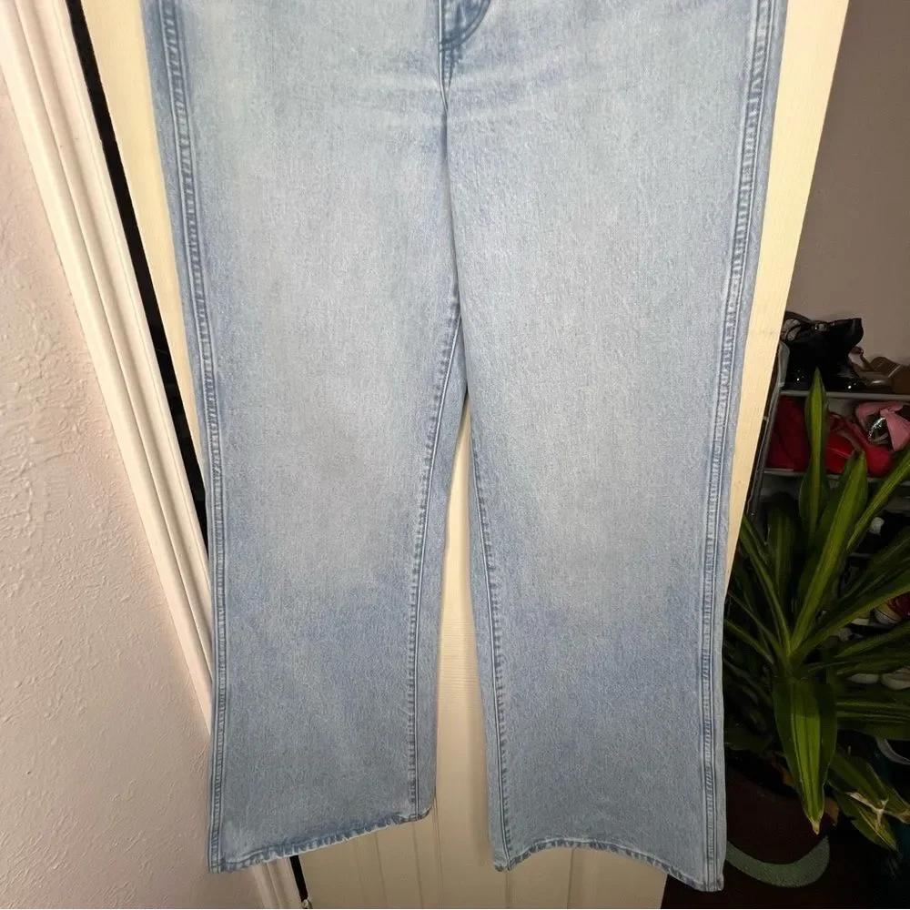 Wrangler Bonnie High Rise Loose Flare Light Wash Women Jeans Sz 28X34 Boho